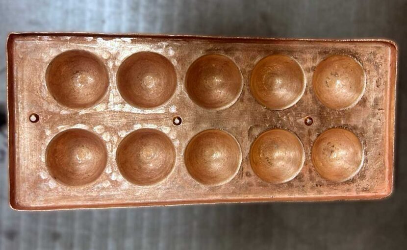 銅板のたこ焼き器の修理後